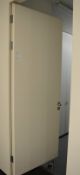 1 x Fire Resistant Internal Door - Fitted With Stylish Chrome Door Knobs, Triple Hinges and