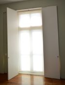 1 x Set of Window Shutter Door Blinds - Pair of - Ref 50 - Includes Hinges, Lock and Handles - CL230