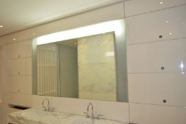 1 x Large Illuminated Bathroom Wall Mirror Plus Selection of Wall and Gloss Door Fascias - Ref