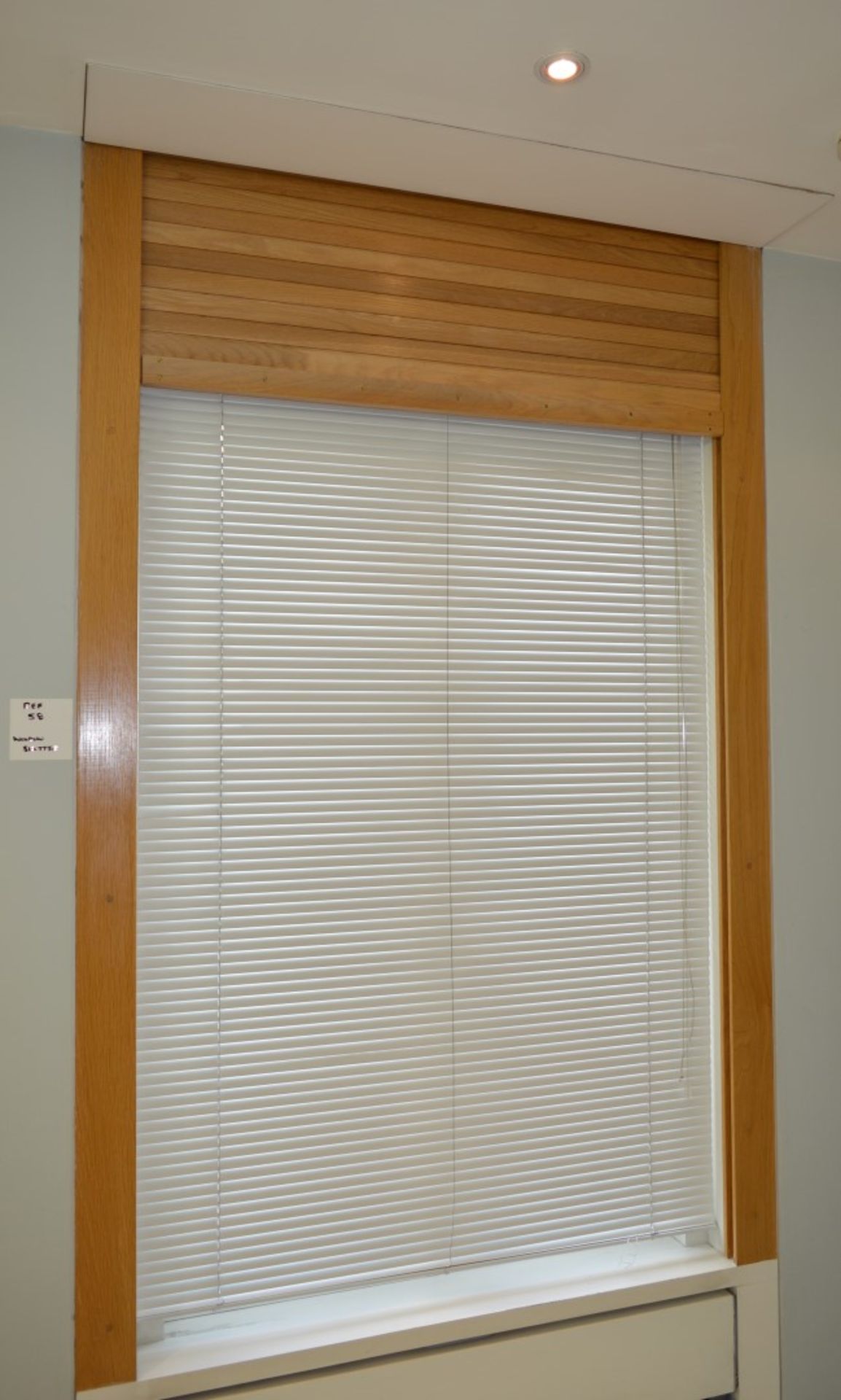 1 x Roller Shutter Window Shade With Electric Motor - Ref 58 - Solid Wooden Slat Design - CL230 - - Image 8 of 10