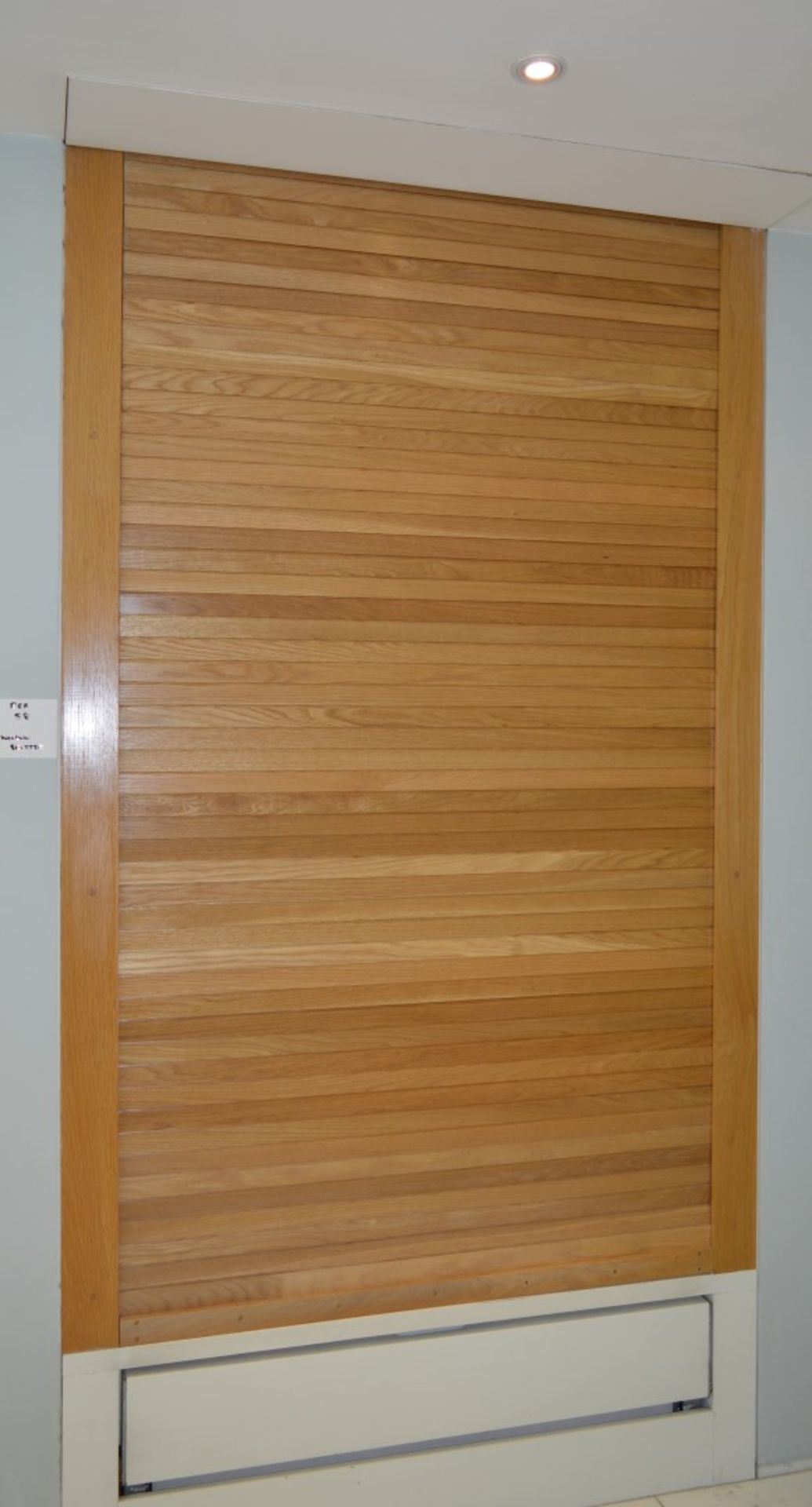 1 x Roller Shutter Window Shade With Electric Motor - Ref 58 - Solid Wooden Slat Design - CL230 - - Image 3 of 10