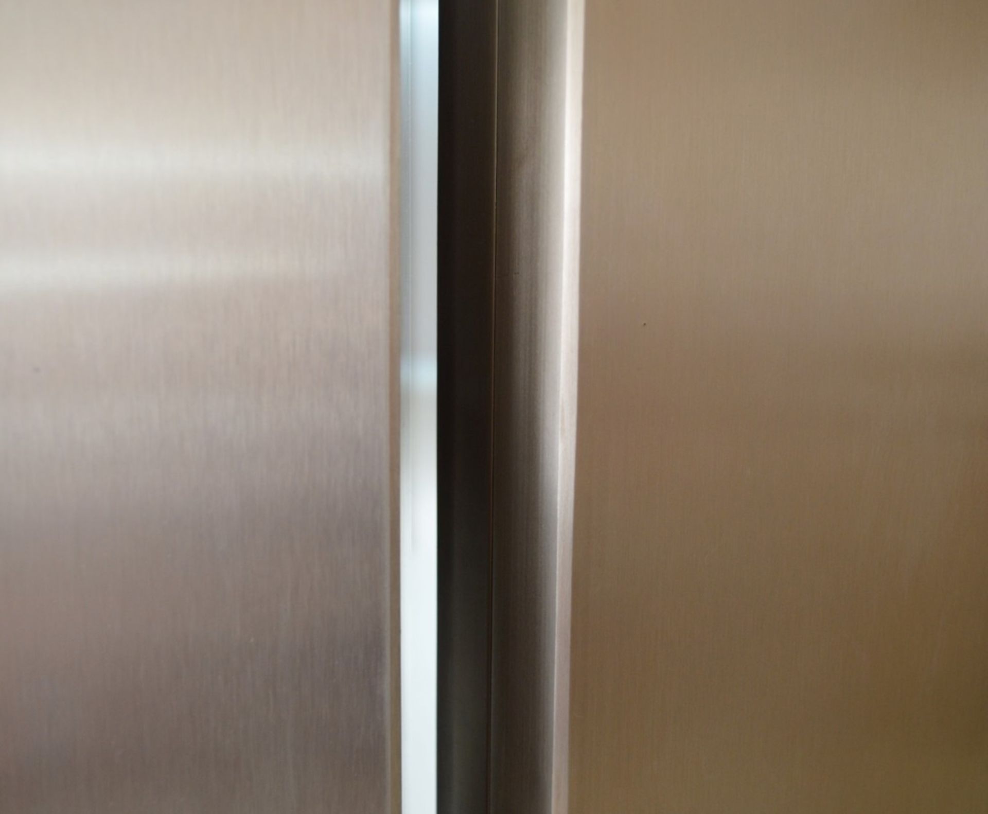 2 x Bespoke Internal Doors With Stainless Steel Finish - Pair of - Large Size - Ideal For Interior - Image 4 of 9