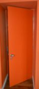 1 x Fire Resistant Internal Door - Fitted With Stylish Chrome Door Knobs, Triple Hinges and Lock -