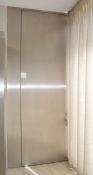 1 x Bespoke External Door With Stainless Steel Finish - Large Size - Ideal For Interior Design