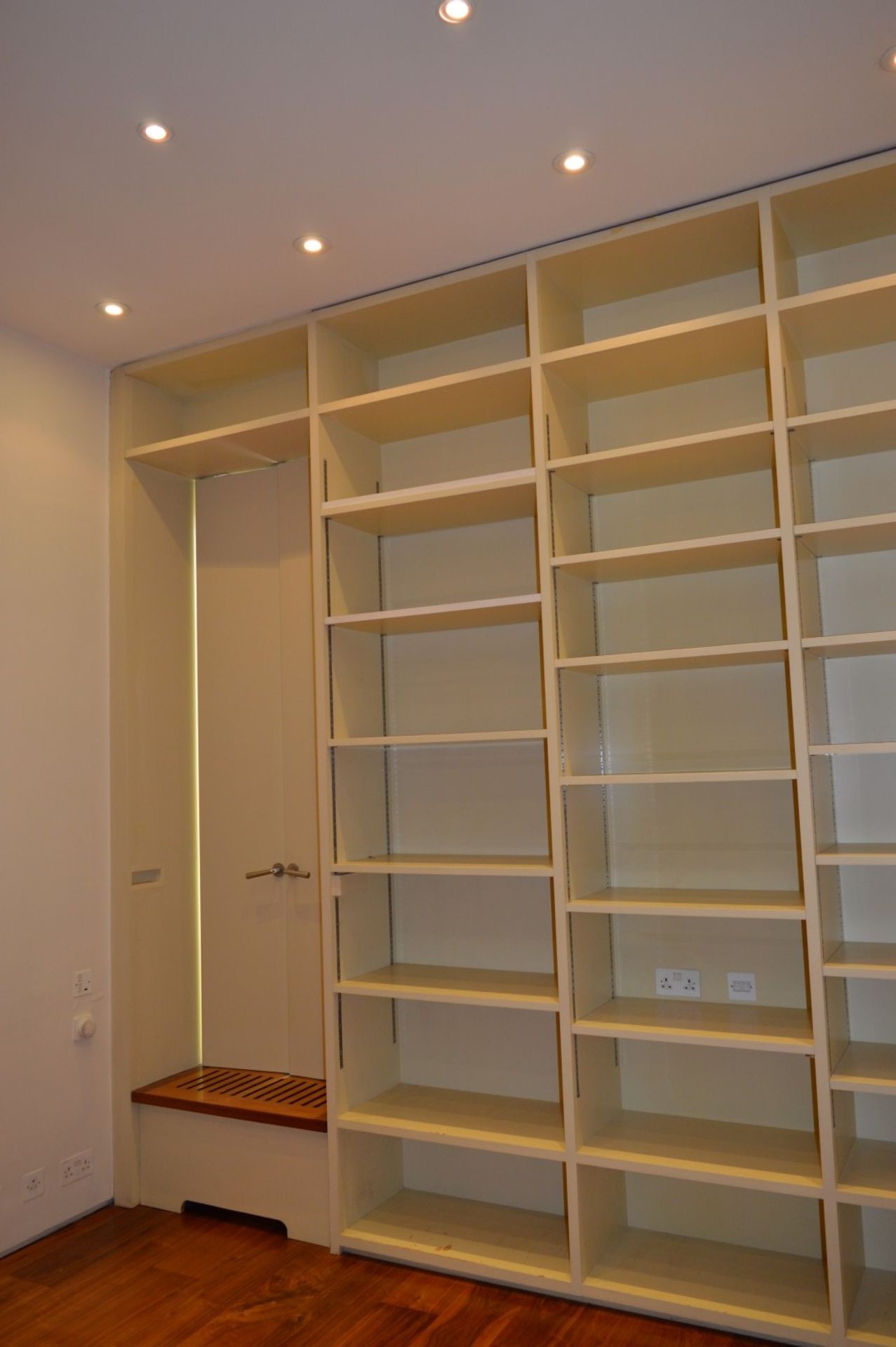 1 x Office Storage Room Including Two Sections of Adjustable Storage Shelvings and Oak Sideboard - Image 3 of 18