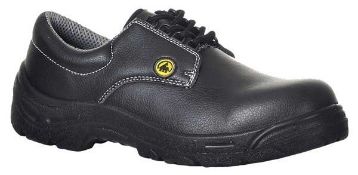 1 x Pair Of Portwest Compositelite™ Esd Laced Safety Shoe (S2 Safety Rated) - Black Size: 9 -