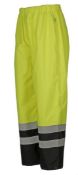 4 x Norvill Hi-Viz Rain Trousers - Class 3 Waterproof And Breathable - Colour: Yellow/Navy - Size: