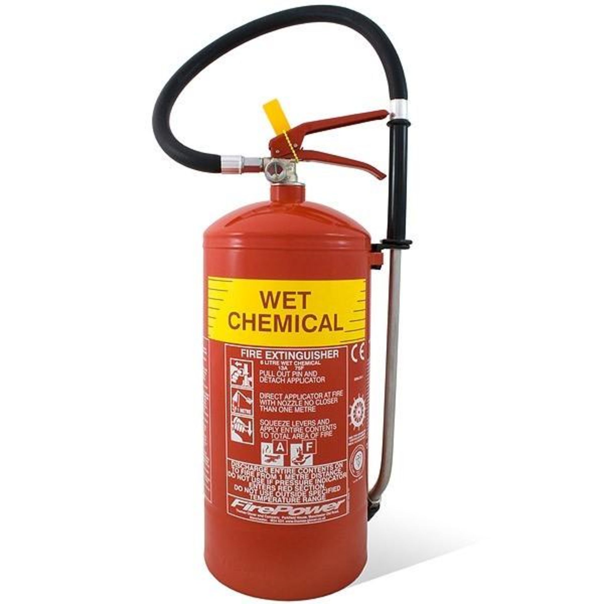 3 x 6 Litre Wet Chemical Fire Extinguishers (F Class) - CL185 - Ref: 57011/P28 - New Stock - Locatio