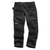 2 x Scruffs 3D Trade Trousers Graphite 28S - CL185 - Ref: SC/3DTTROU/GRY/28S/P47 - New Stock -