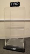 1 x Acrylic Counter Top Display Unit - New & Boxed - CL185 - Ref: DRTNEODSPLY - Location: Stoke ST3