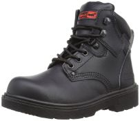 1 x Pair Of Blackrock Leather Steel Toe Unisex-Adult Trekking Boots - S3 SRC - Colour: Black -