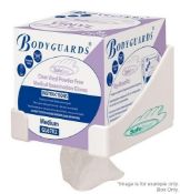 8 x Boxes Of Bodyguard Safedon Clear Latex Powder Free Gloves - 100 Gloves Per Box - Size: XL -