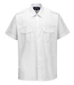 31 x Portwest Pilot Shirt Short Sleeved - White - Size Neck 16.5 - CL185 - Ref: PW/S101/WHT/16.5/P27