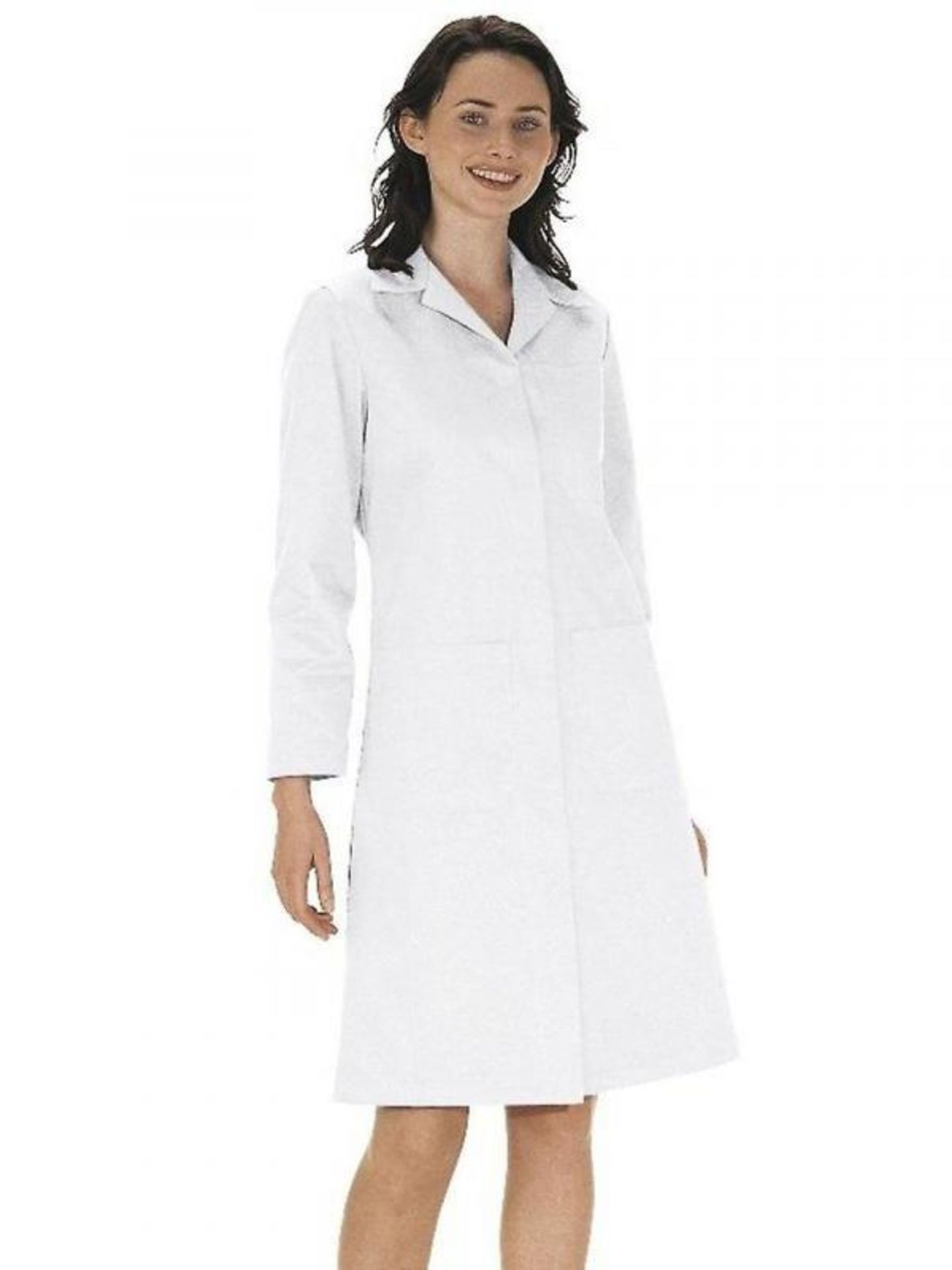 2 x Portwest Standard Ladies Coat - White - Size XS (6-8) - CL185 - Ref: PW/S863/WHT/XS/P31 - New St