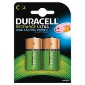 8 x Packs of Duracell Size C 2200 Mah Rechargeable Batteries - Batteries Per Pack - CL185 - Ref: PT