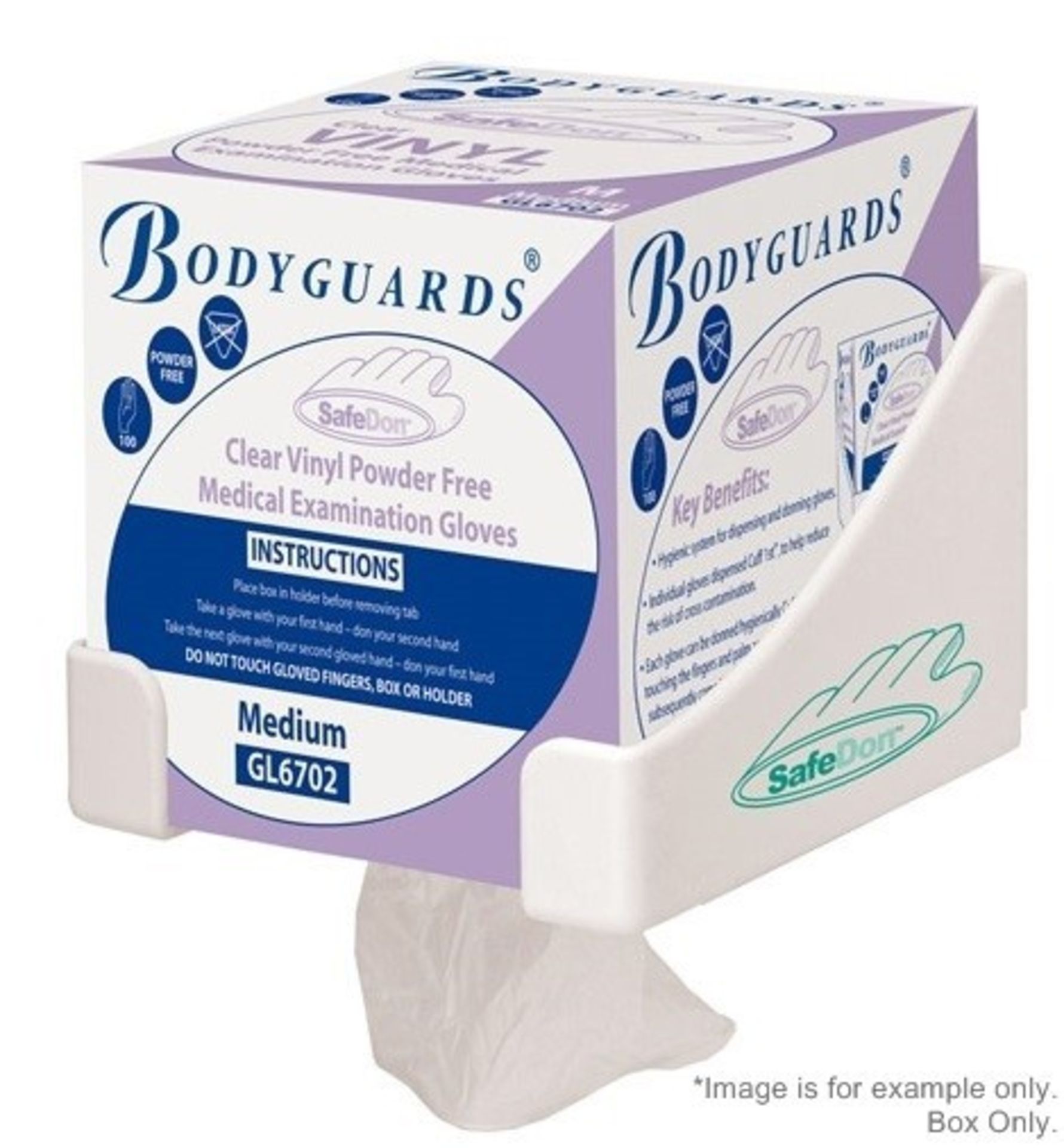 8 x Boxes Of Bodyguard Safedon Clear Latex Powder Free Gloves - Size: Small - 100 Gloves Per Box +