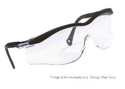 10 x North Edge Black Framed Safety Glasses - Clear Lens - CL185 - Ref: NO/T56005/BLK/CLR/P49 -