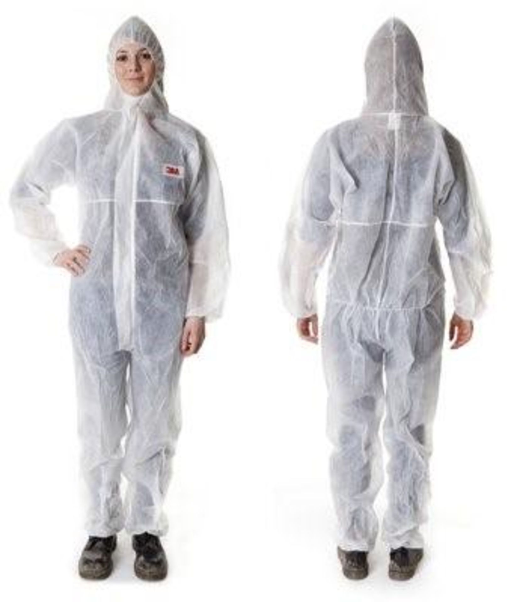 20 x 3M 4500 Protective Coverall - White - Size 2XL - CL185 - Ref: DA/CBP/WHT/XXL/P30 - New Stock -