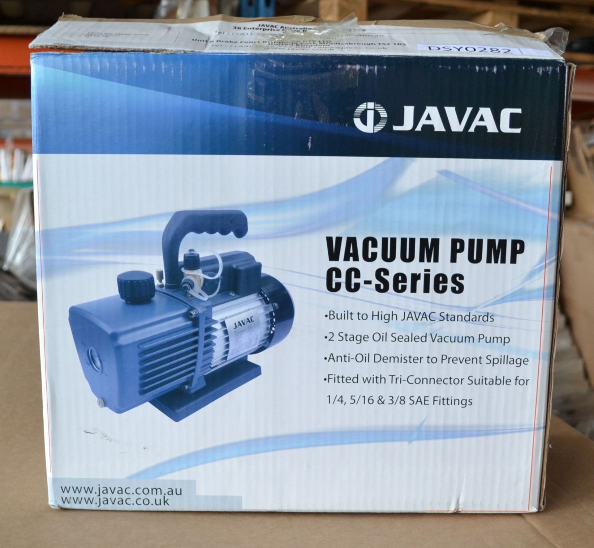 1 x Javac Vacuum Pump - 40Lt/min - Science/Educational - CL185 - Ref: DSY0282 - Location: Stoke-on-T