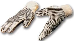 120 x Pairs Of Dots-Grip Ladies Work Gloves - Handling Of Dry And Slippery Parts - Size 7 /