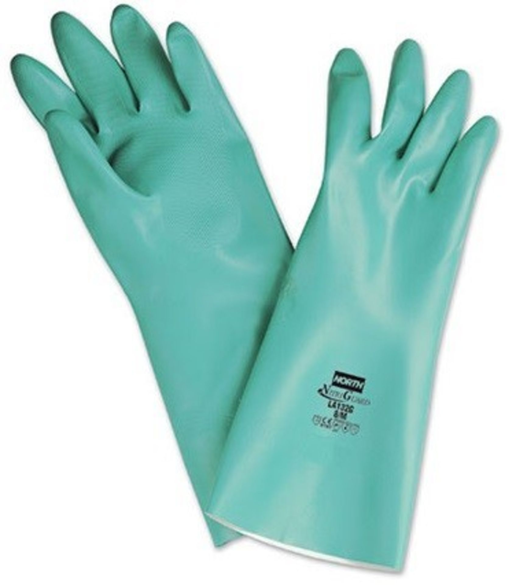 120 x Pairs Of Nitriguard Plus™ Unsupported Nitrile, Chemical Resistant Gloves - 13" Length Size: