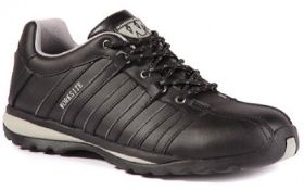 1 x Pair Of Sterling SS606SM Unisex Safety Trainers With Steel Caps & Midsole - Colour: Black -