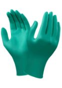 16 x Boxes of Ansell TouchNTuff Nitrile Gloves -Small - 100 Pairs per Box - CL185 - Ref: AE/92500/