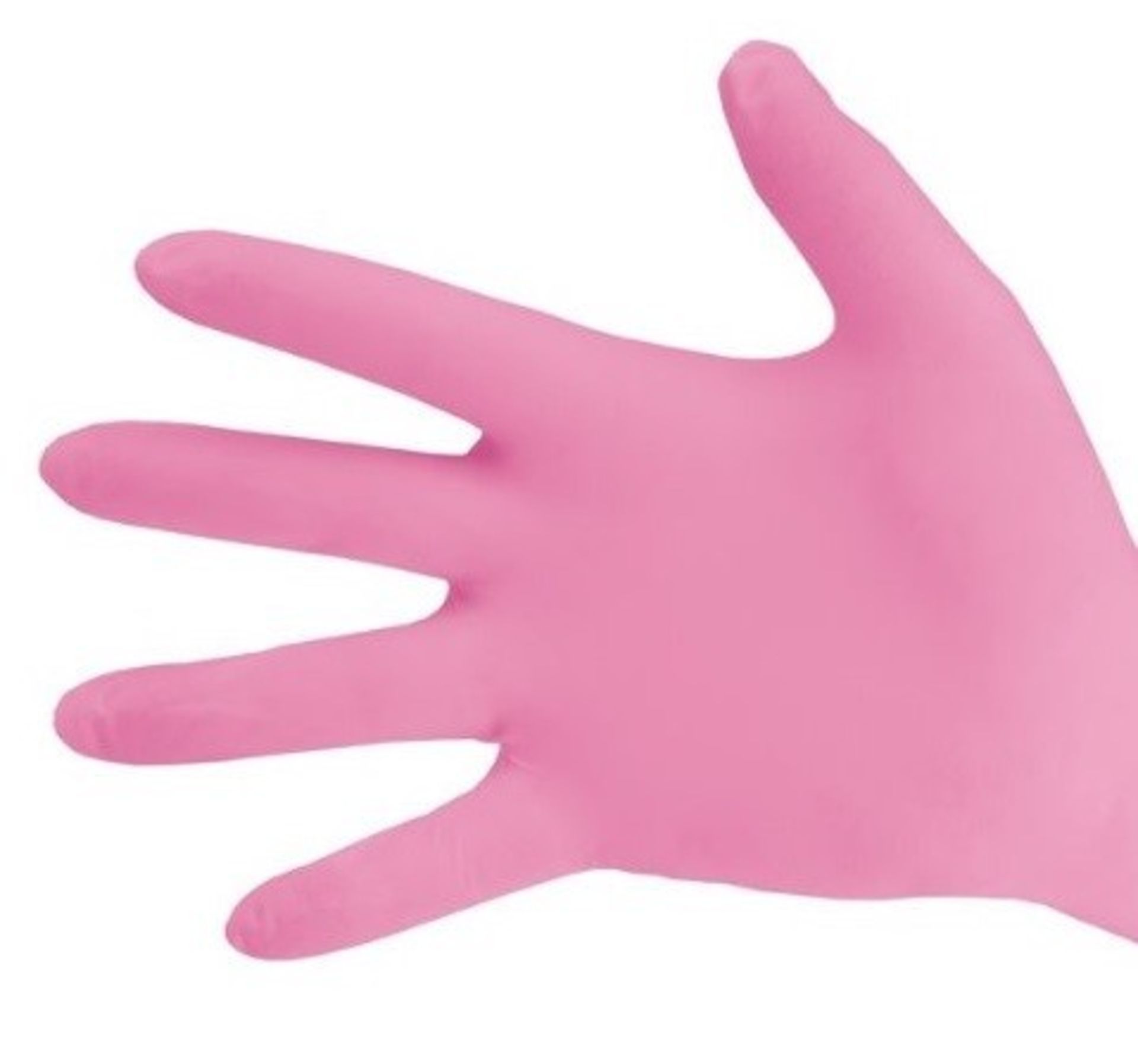 600 x Bodyguards Pink Nitrile Powder Free Disposable Gloves AQL 1.5 - Lot Includes 500 x Small + 100