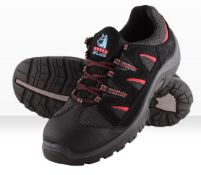 1 x Steel Blue Branded SYDNEY Sports-style, Lace Up Metal-free Safety Shoe /Trainer With Composite