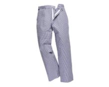 1 x Portwest Greenwich Chefs Trousers Tall 104 cm - CL185 - Ref: PW/S884/41T/P3 - New Stock -