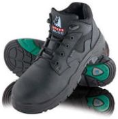 1 x Pair Of Steel Blue Branded HiPA Townsville Hiker Style Safety Boot - Colour: Black - Size:
