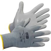 50 x Pairs Of HONEYWELL Nitri Task Foam Safety Gloves - Size: 9 Large - Grey Polyamide Knitted Glove