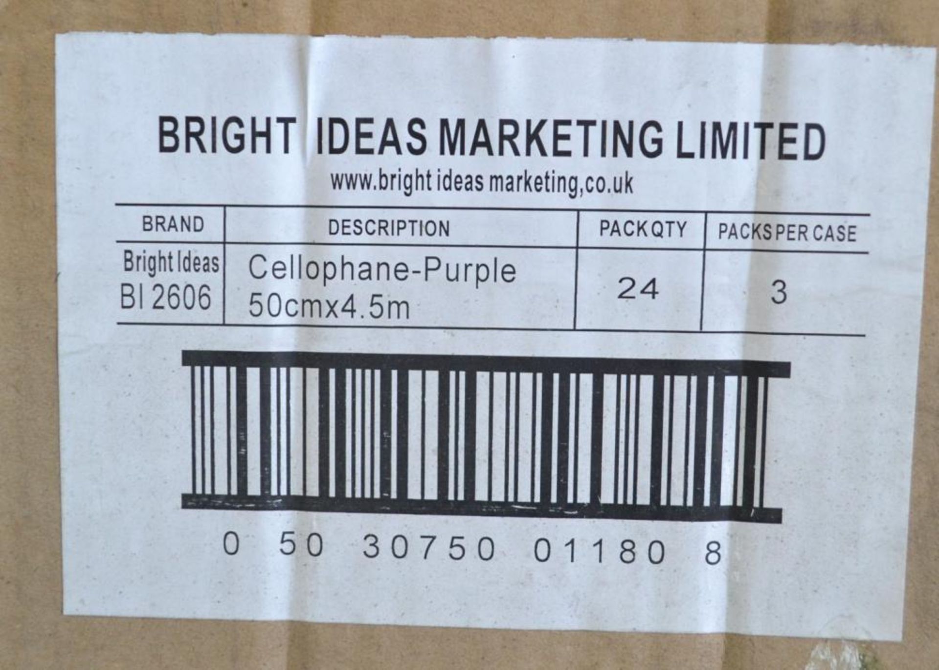 42 x Rolls of Bright Ideas Purple Cellophane - CL185 - Ref: DRT0715 - Location: Stoke-on-Trent ST3 - Image 3 of 4