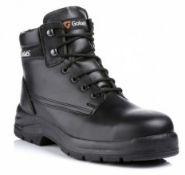 1 x Pair Of Goliath DERBY Safety Boots With Steel Toe Caps & Midsole - S3 Safety Rated - Premium