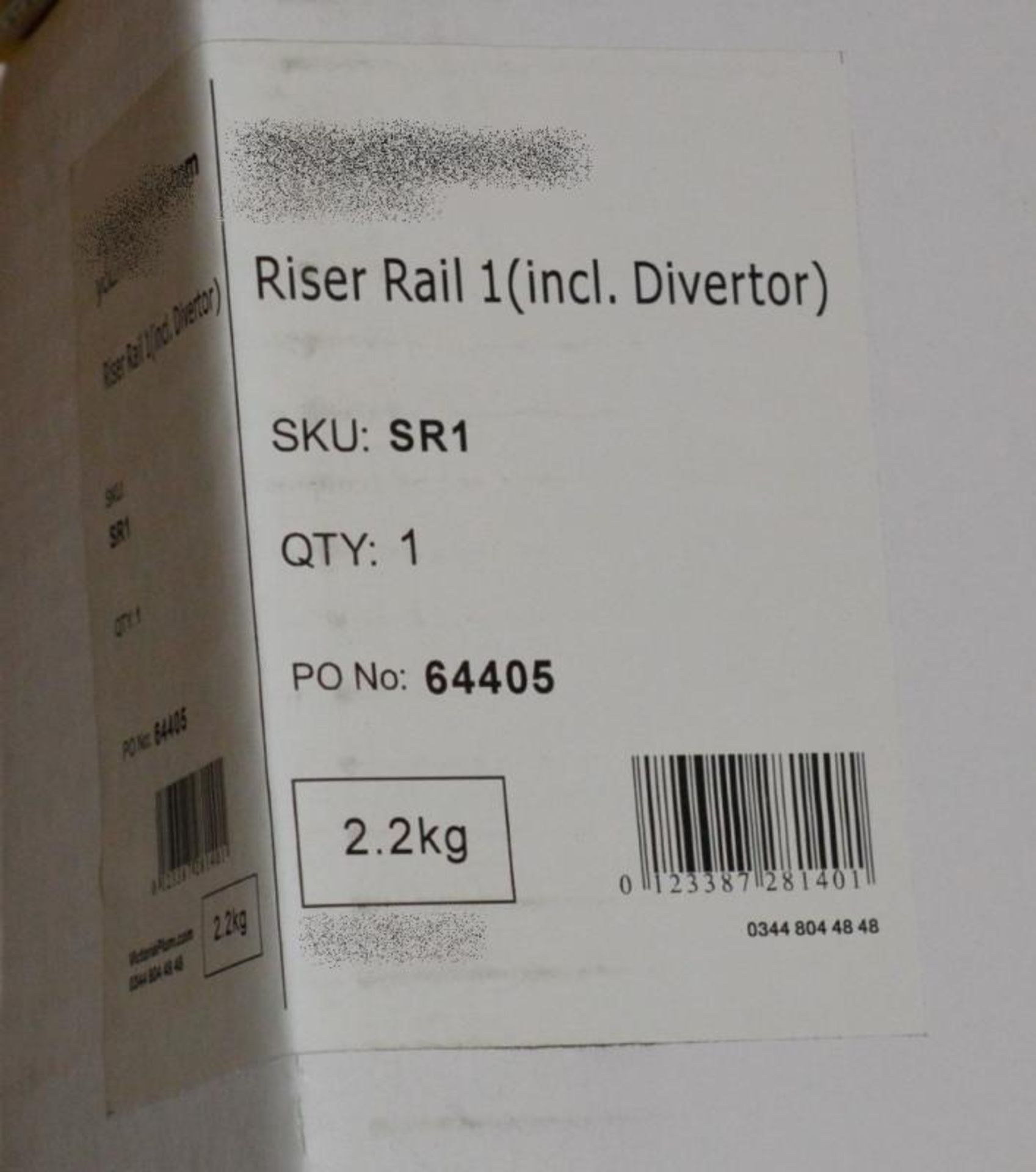 1 x Shower Riser Rail Including Divertor - Chrome Finish - Brand New Boxed Stock - Ref SR1 - CL190 - - Image 2 of 5