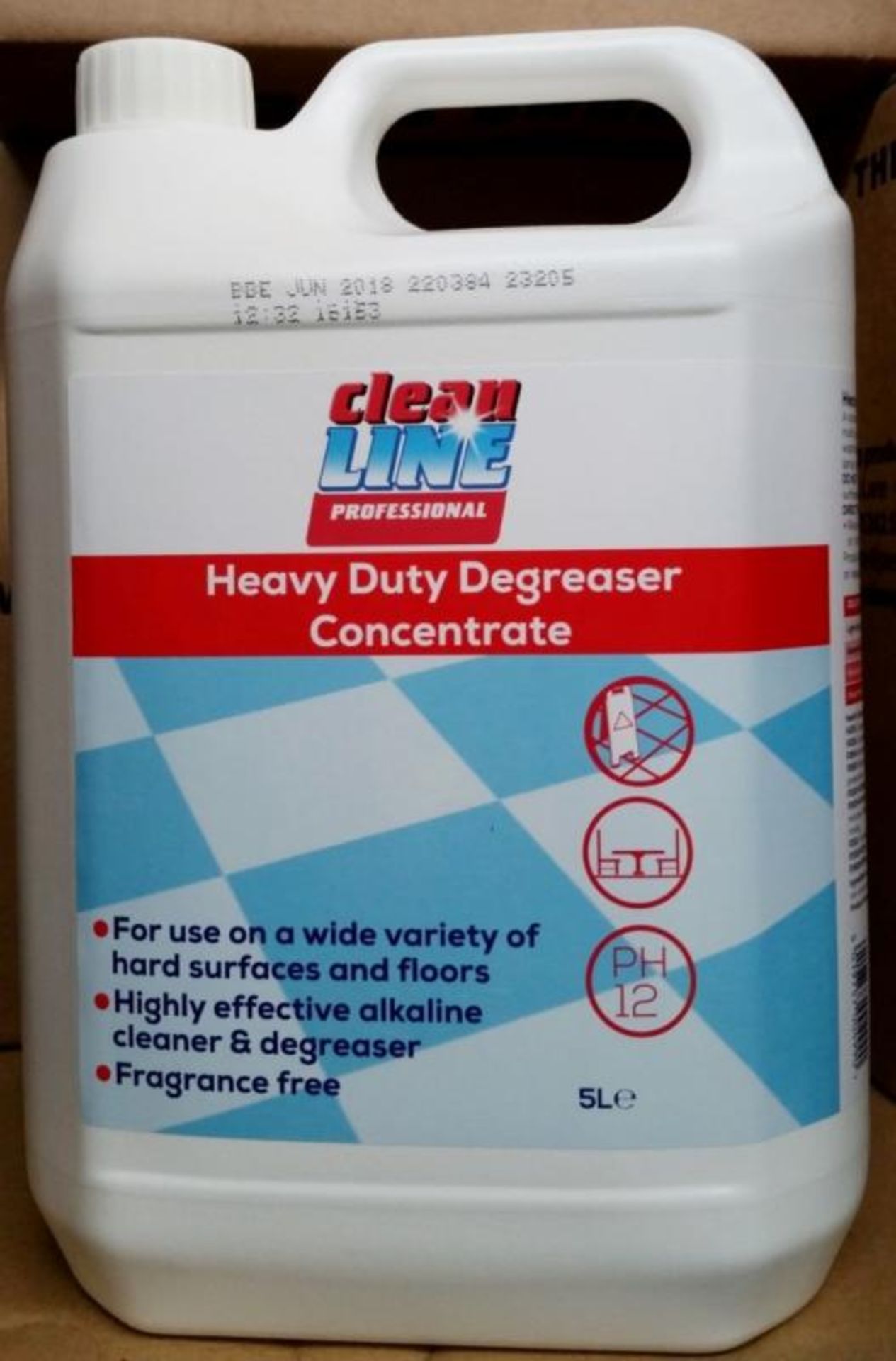 10 x Clean Line Professional 5 Litre Heavy Duty Degreaser Concentrate - Alkaline Cleaner & Degreaser