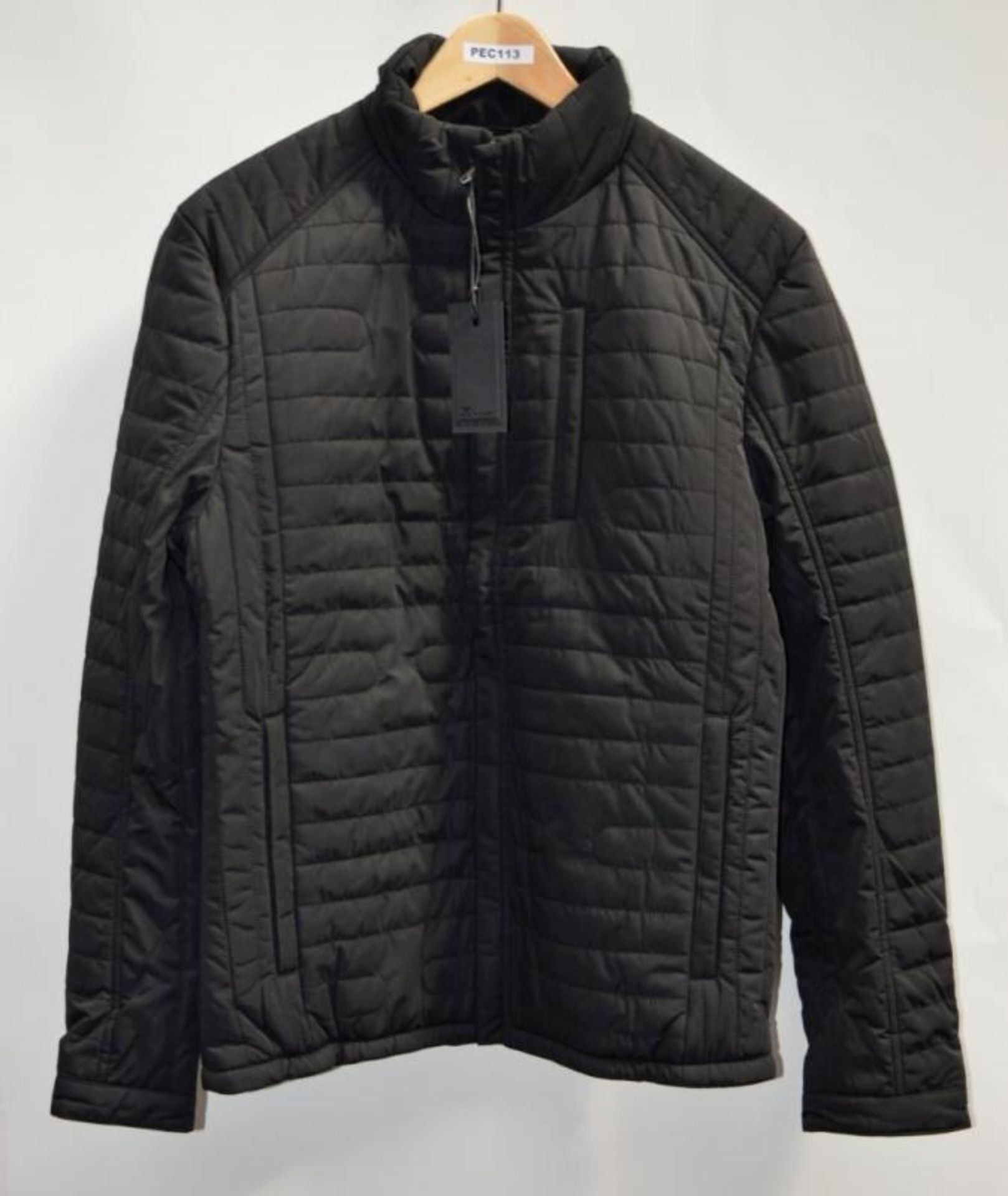 1 x GNIOUS "Black Label" Mens Coat - New Stock With Tags - Recent Store Closure - Colour: Black -