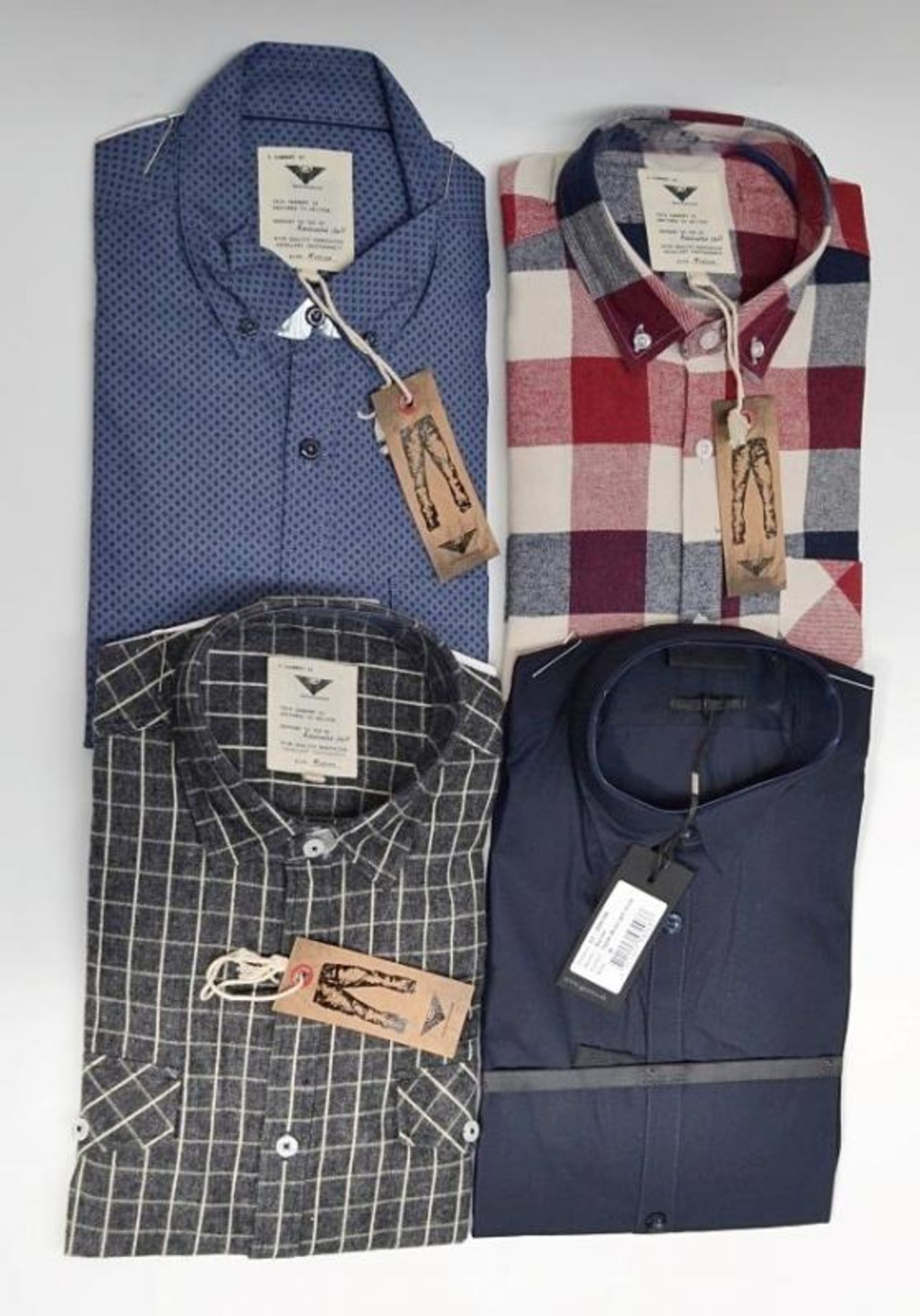 4 x Assorted Pre End Mens Shirts - Various Styles - Suitable For Evenings Out or to Wear in the