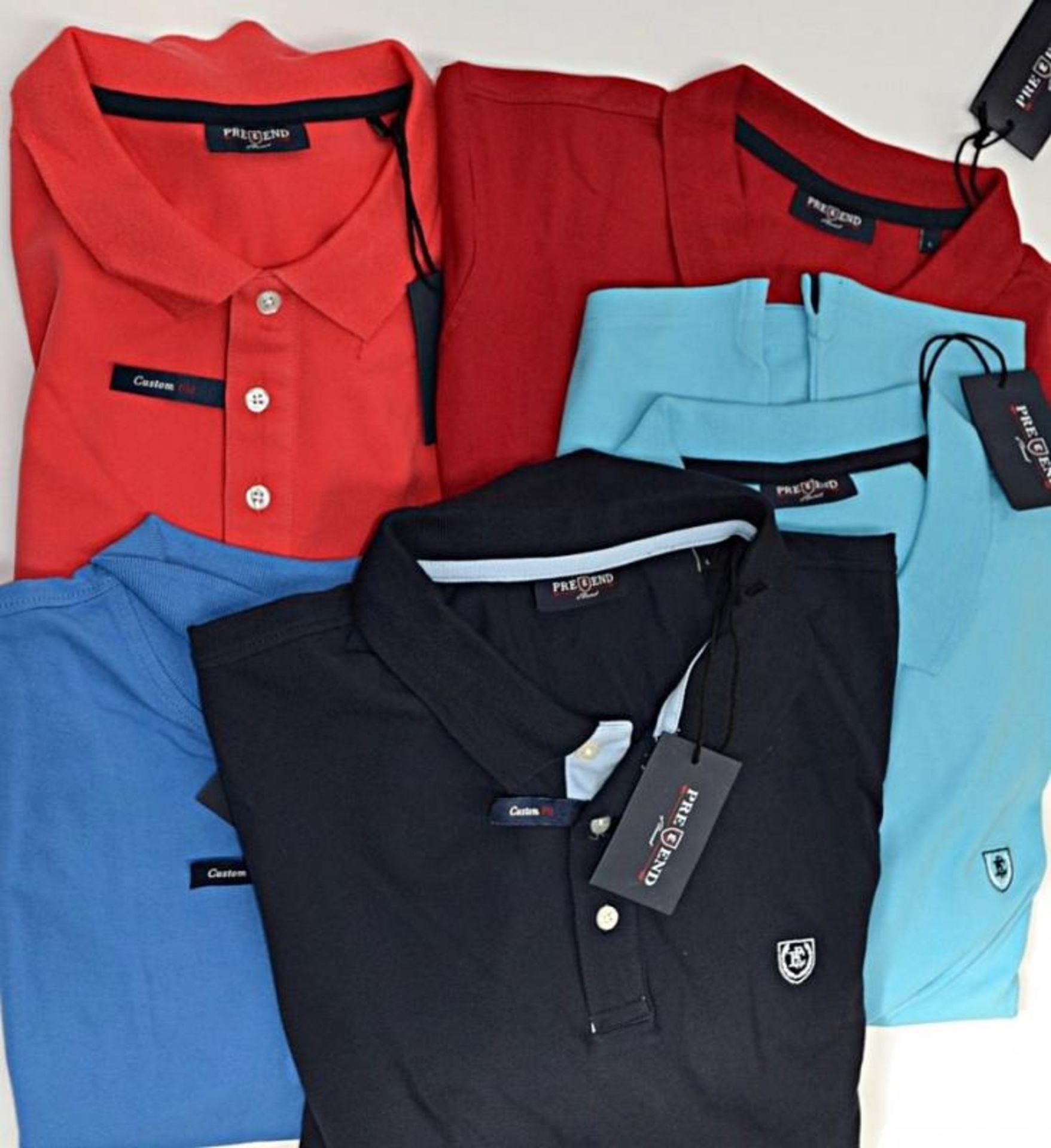 5 x Assorted Pre End Branded Mens Short Sleeve Polo Shirts - New Stock With Tags - Recent Retail - Image 2 of 3