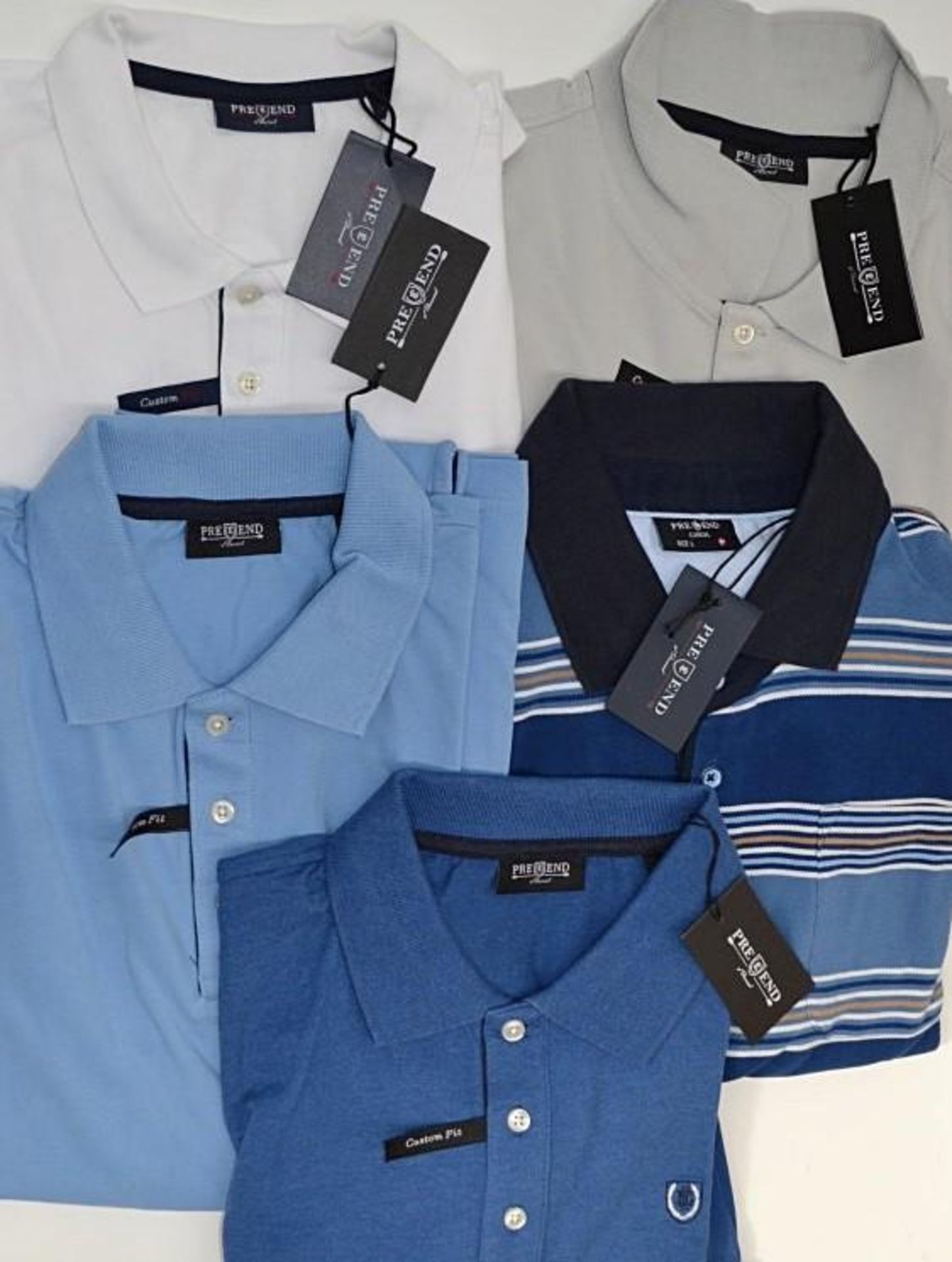 5 x Assorted Pre End Branded Mens Short Sleeve Polo Shirts - New Stock With Tags - Recent Retail - Image 2 of 5