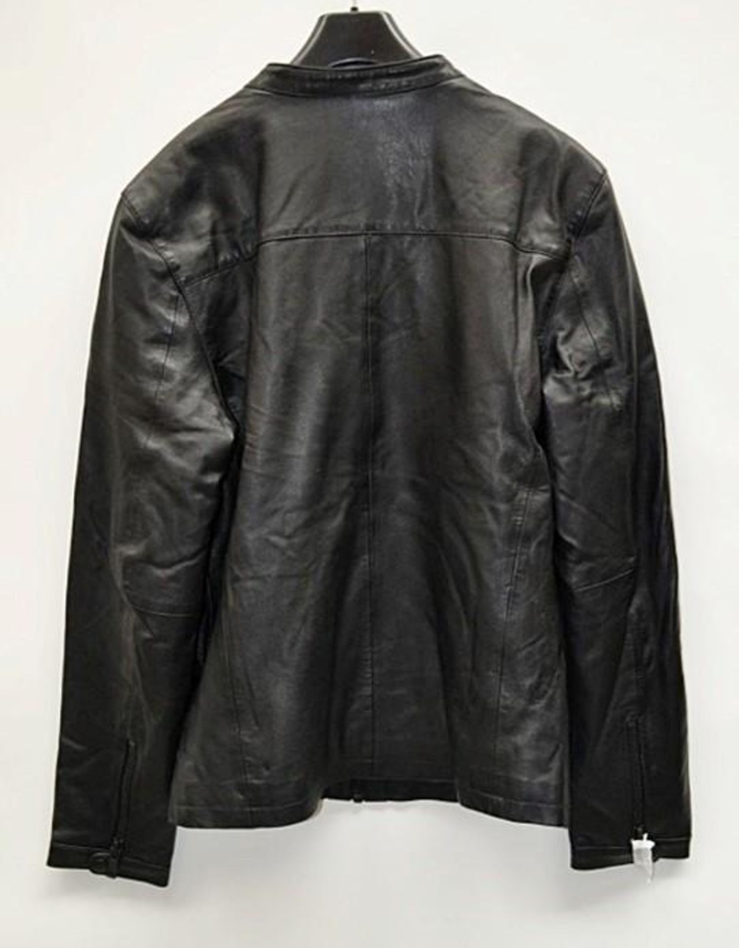 1 x GNIOUS "Black Label" Mens Lamb Nappa Leather Coat - Design: Sergi - New Stock With Tags - Recent - Image 4 of 5