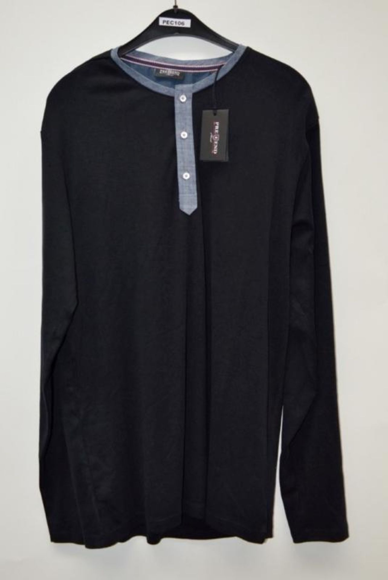 5 x Assorted PRE END Branded Mens Long Sleeve Tops - New Stock With Tags - Recent Retail Closure - - Image 3 of 8