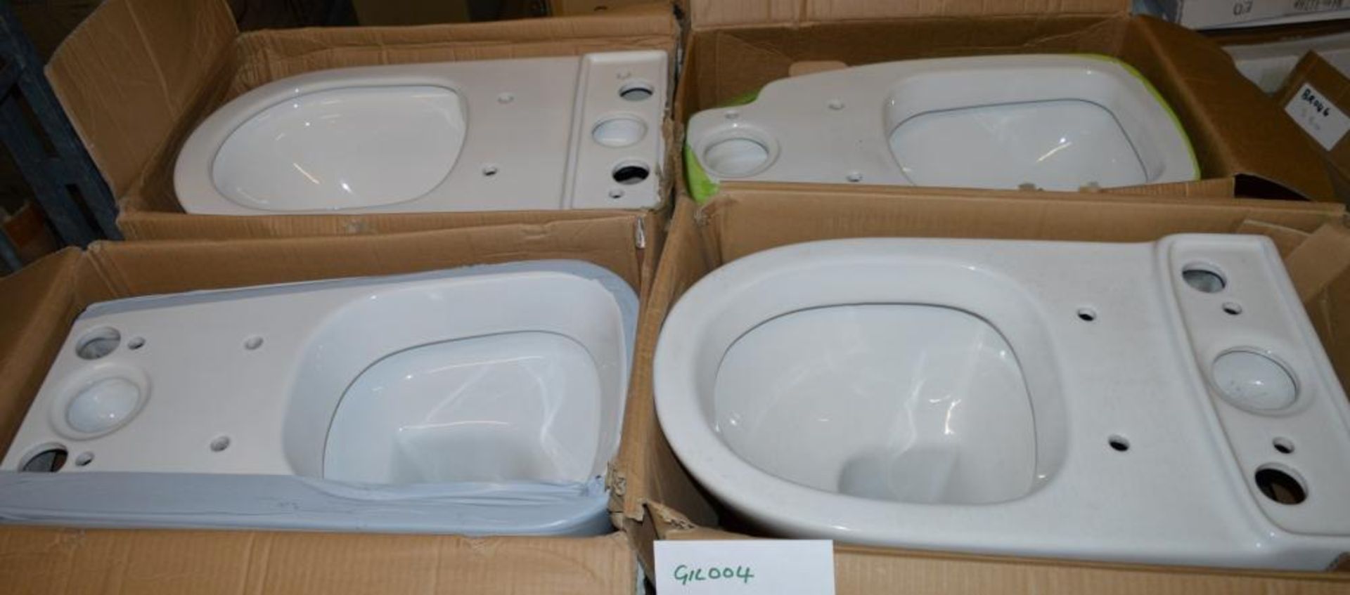 4 x Assorted Toilet Pans - Various Styles Included - CL190 - Unused Stock - Ref GIL004 - Location: