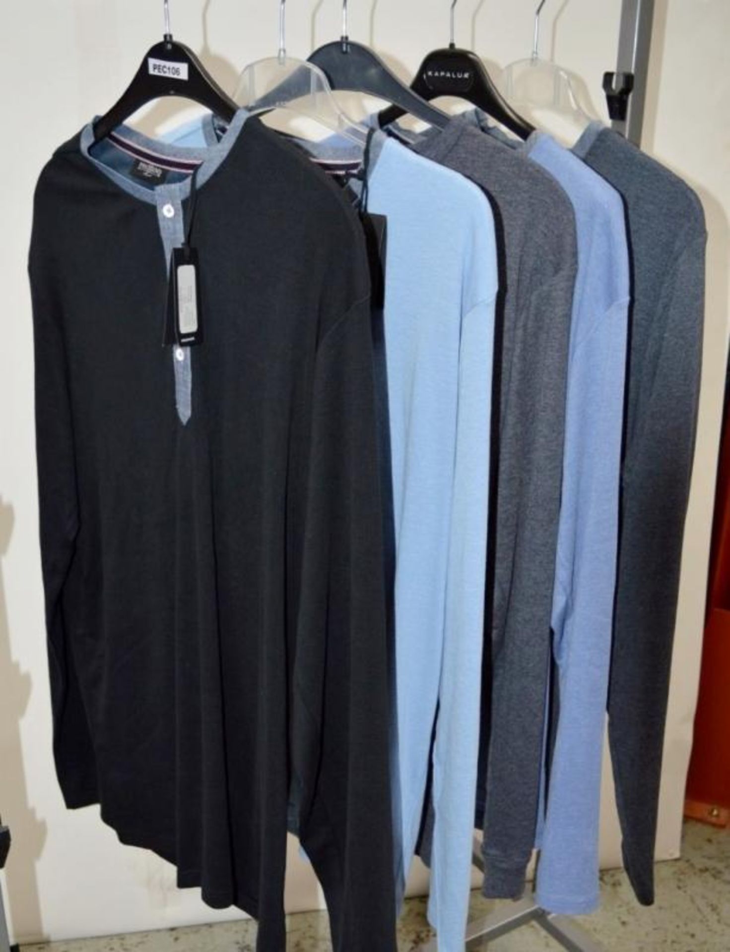 5 x Assorted PRE END Branded Mens Long Sleeve Tops - New Stock With Tags - Recent Retail Closure - - Image 2 of 8