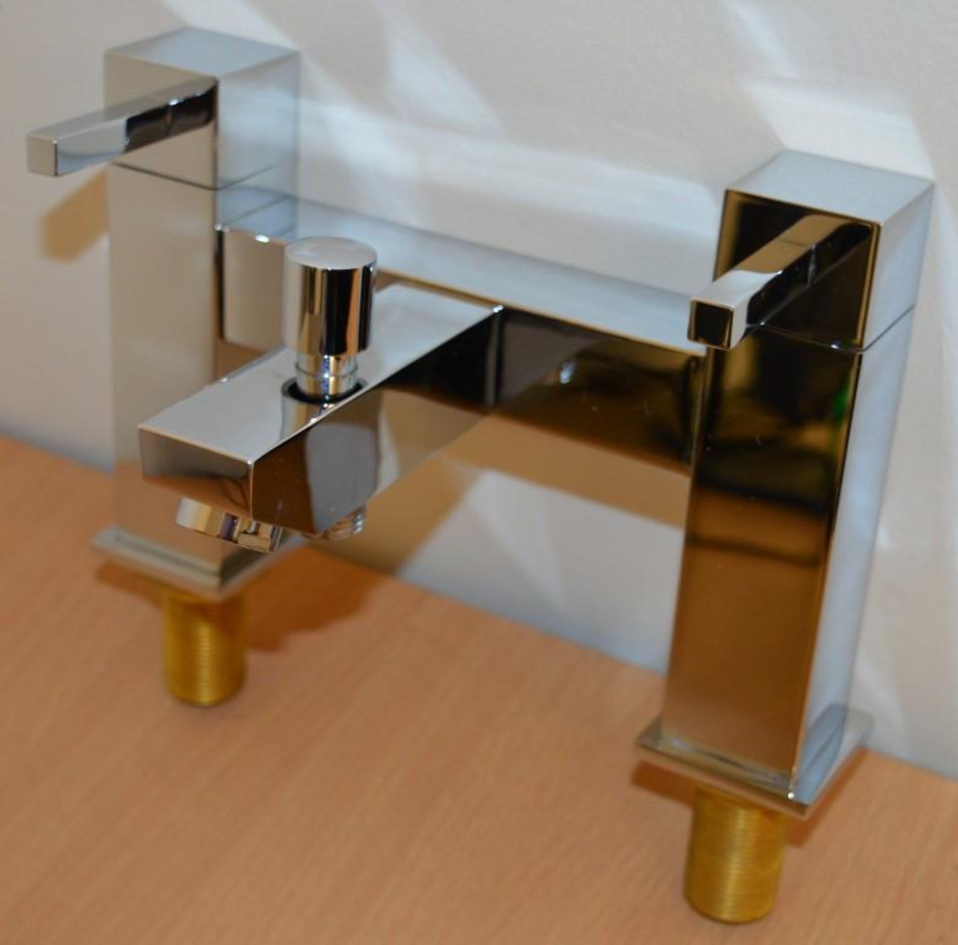 6 x Verona Deck Bath Shower Mixer Tap - Vogue Bathrooms - Modern Bath Mixer Tap in Bright Chrome - Image 3 of 6