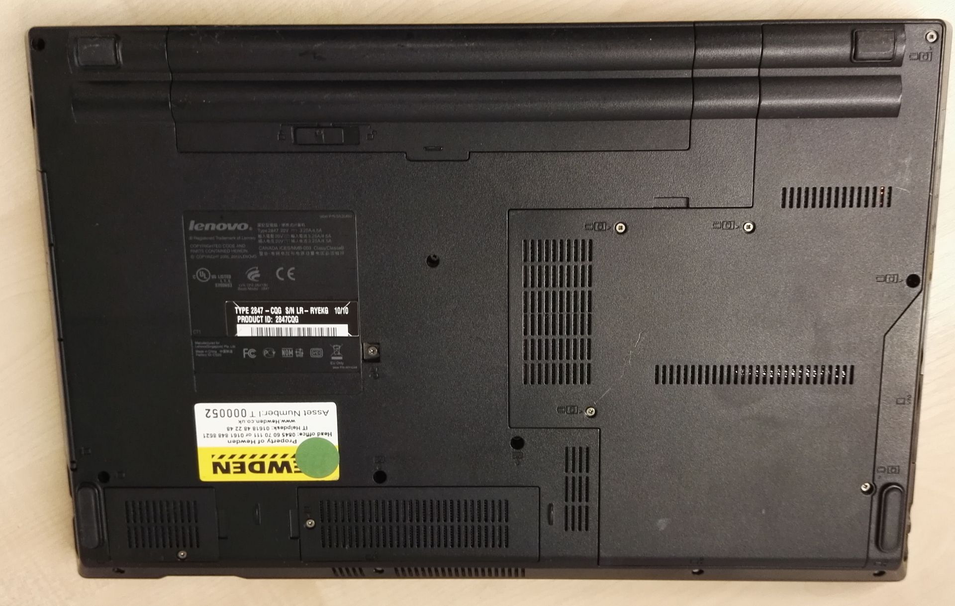 1 x Lenovo Thinkpad SL510 Laptop Computer - Features a 15.6 Inch Screen, Intel Core 2 Duo T6670 2.2g - Image 8 of 10