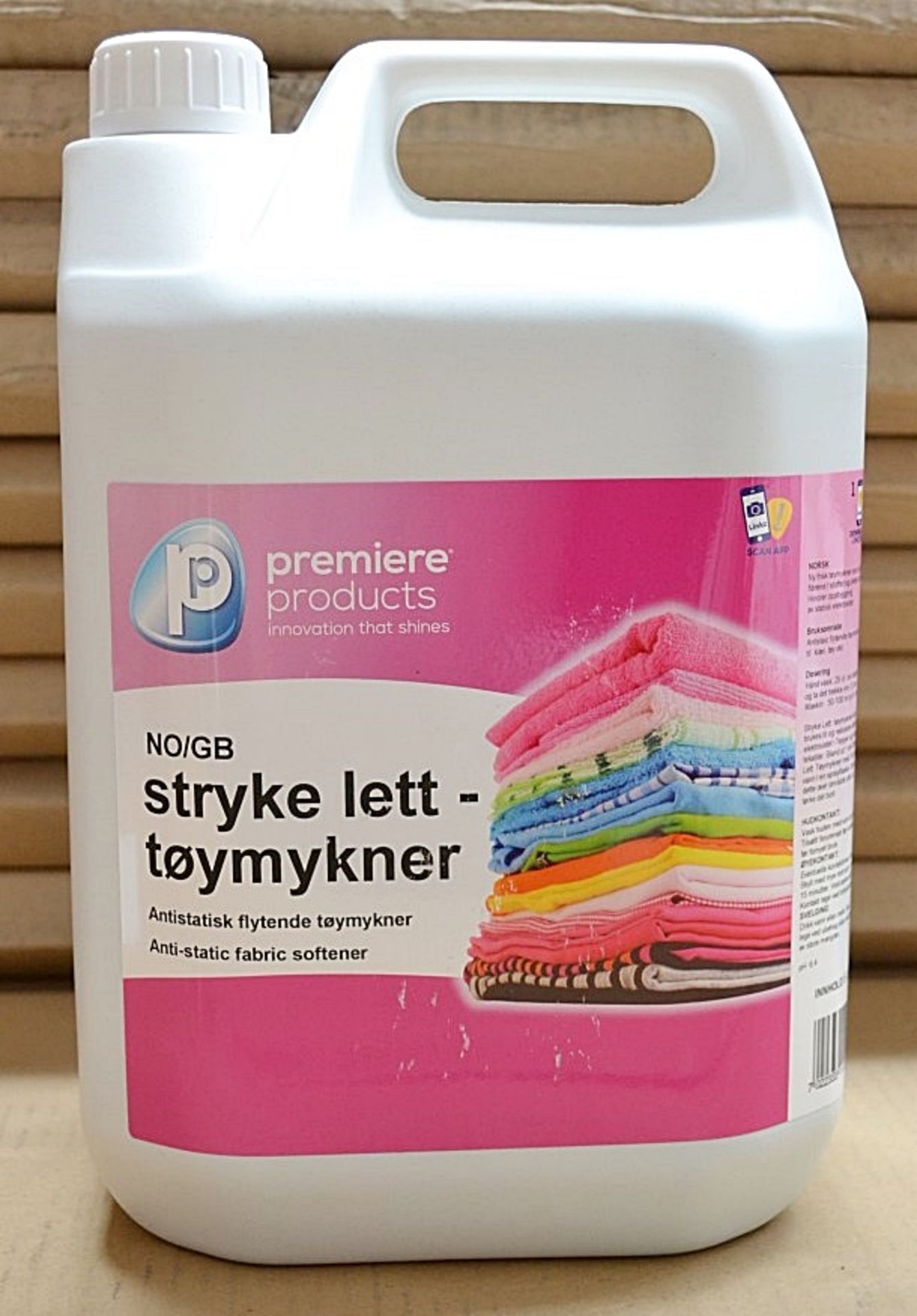 2 x 5ltr Premiere Products Easy Iron fabric conditioner - New Boxed Stock - CL083 - Ref 08062 - - Image 2 of 6