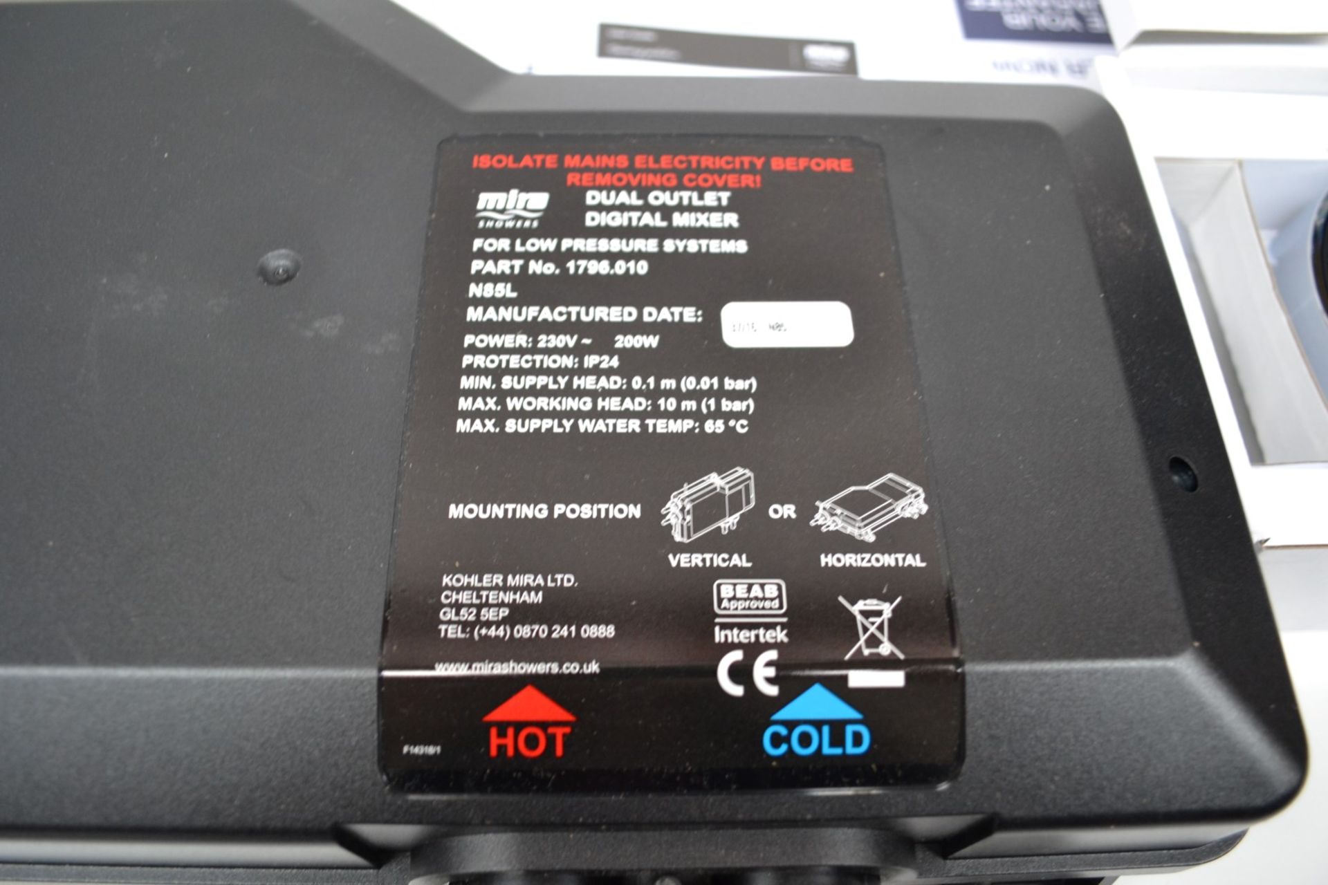 1 x MIRA Platinum Dual Digital Valve and Wireless Controller, LP/Gravity Fed - Model: 1.1796.006 - - Image 5 of 13