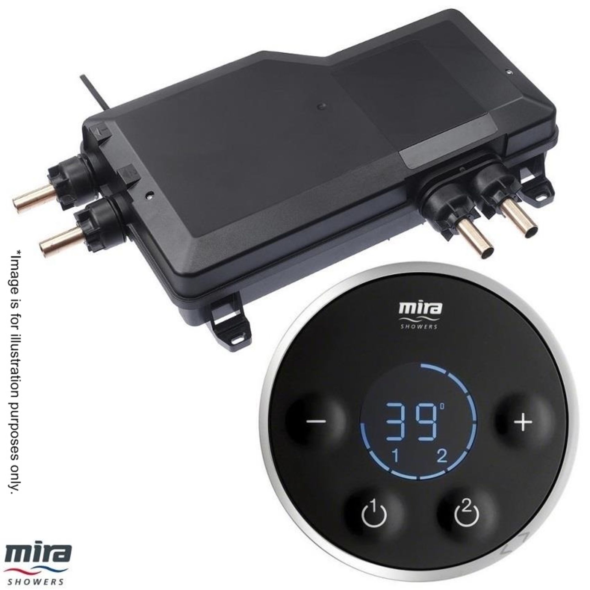1 x MIRA Platinum Dual Digital Valve and Wireless Controller, LP/Gravity Fed - Model: 1.1796.006 -