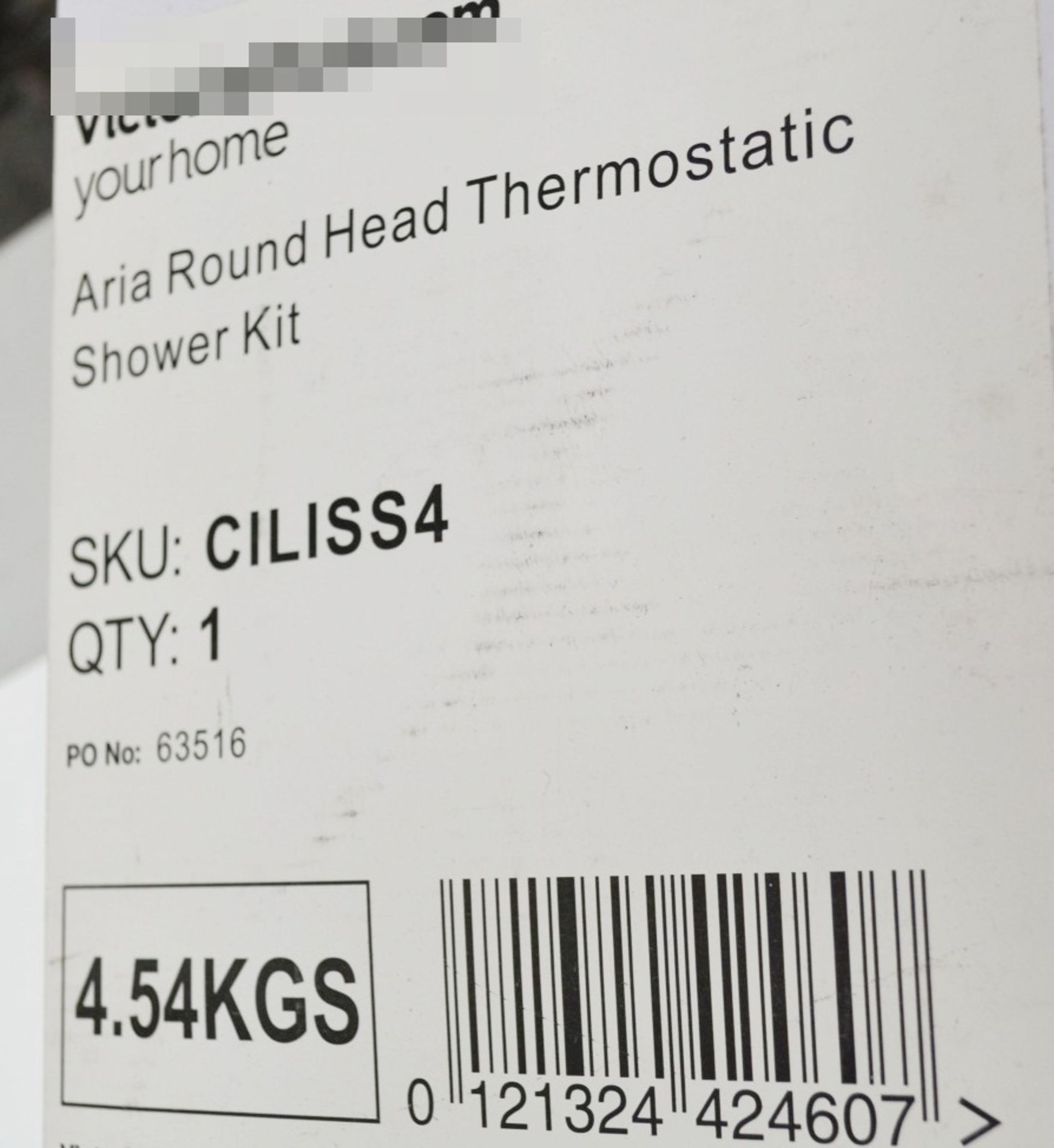 1 x ARIA Round Head Thermostatic Shower Kit - Chrome - CILISS4 - Ref: MBI027 - CL190 - Location: - Image 5 of 15